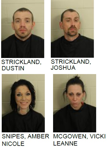 Drug Raid Nets Four Arrest on Meth and Other Charges