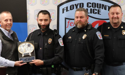 Floyd County Police Names Officer of the Year