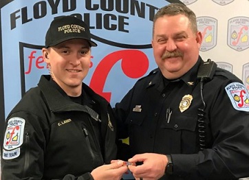 Floyd County Police Honors Officer with Lifesaving Award