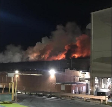 Fire Reported at International Paper in Floyd County