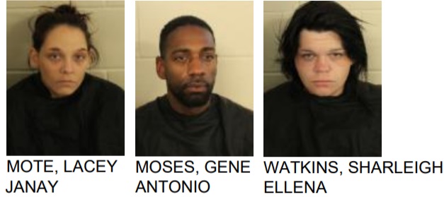 Floyd County Police Arrest Three on Drug Charges