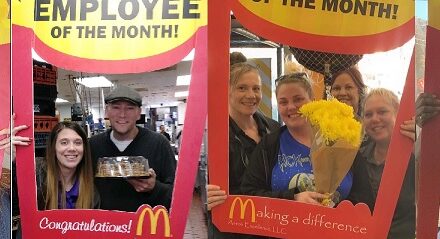 JIM AARON’S MCDONALD’S HONORS EMPLOYEES OF THE MONTH