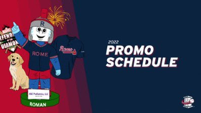Rome Braves Announce Promotional Schdule for 2022