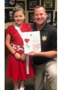“Miss Poppy” Visits Gordon County Sheriff’s Office