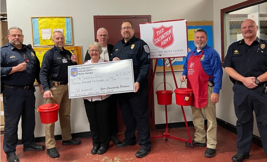 Floyd County PD golf tournament raises $14,500 for The Salvation Army