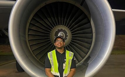 GNTC Aviation Maintenance Technology graduate soars in career with Delta