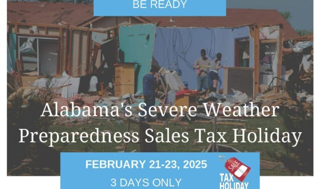 Alabama State Sales Tax Holiday this Weekend