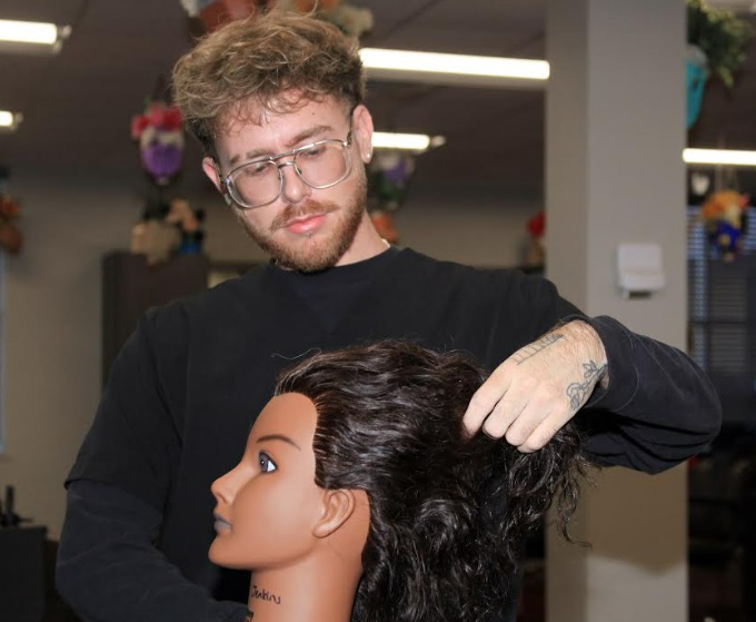 GNTC student grooms himself for future as barber