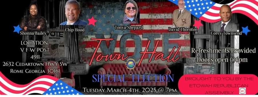 Town Hall Scheduled for Upcoming Floyd County Commission Special Election