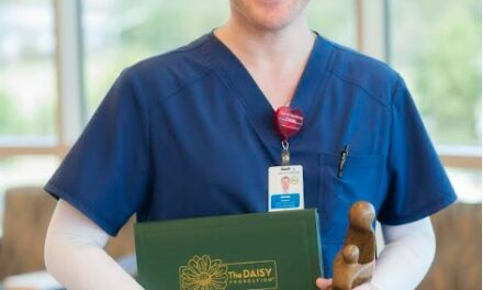 James Keeton awarded special Leadership DAISY Award for Extraordinary Nurses at AdventHealth Gordon