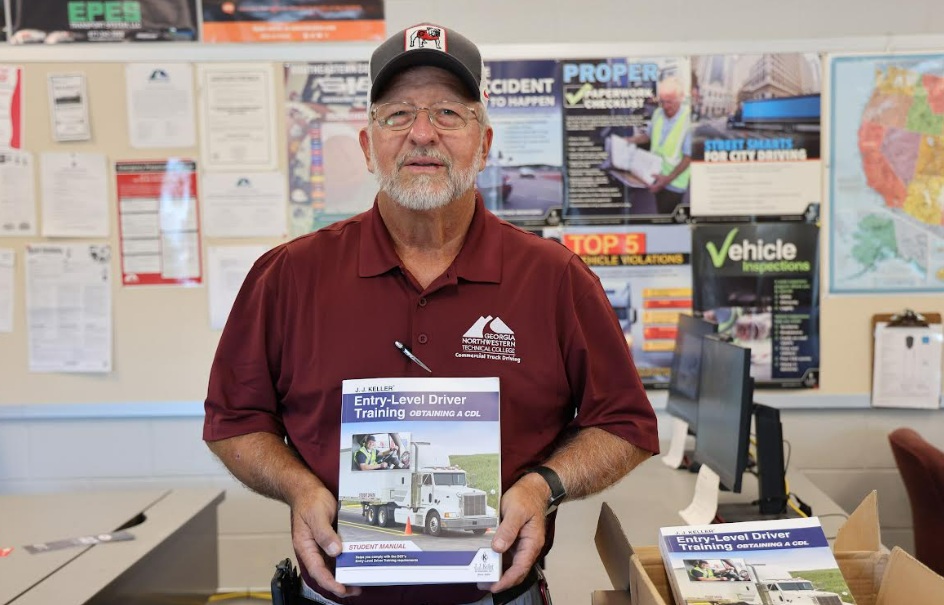 Student manuals donated to GNTC’s Commercial Truck Driving program