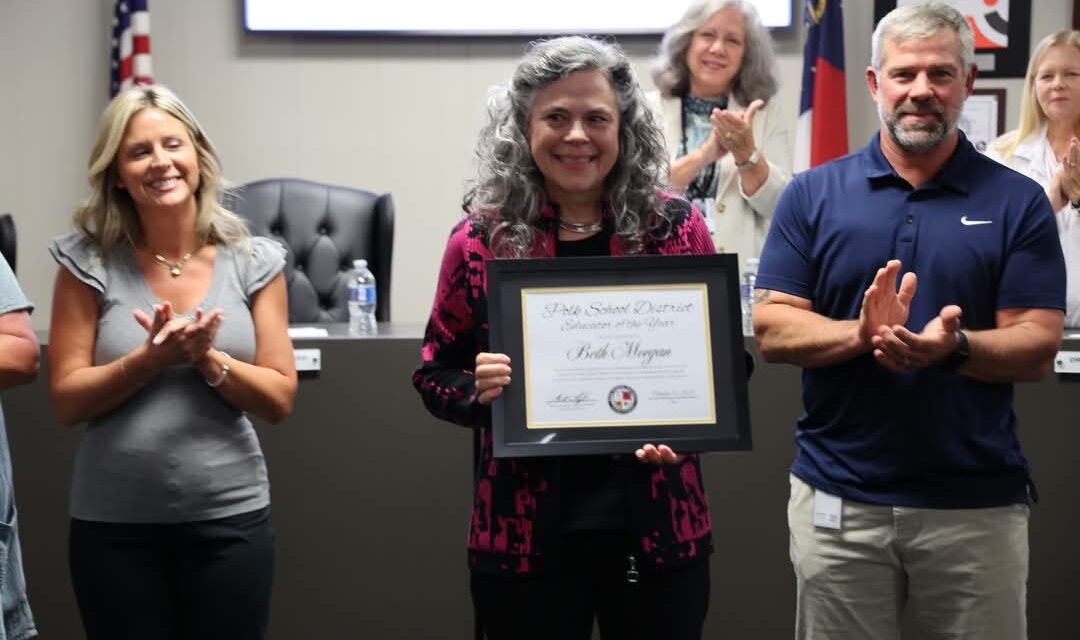 Beth Morgan Selected as Polk School District’s 2025-2026 Educator of the Year