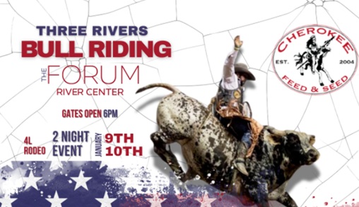 Three Rivers Bull Riding Returns to The Forum with Two Nights of High-Energy Action