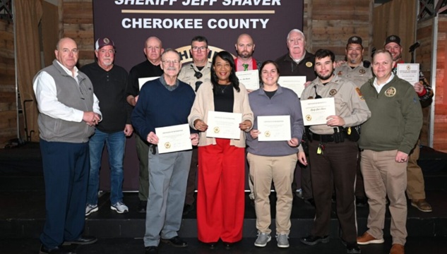 Cherokee County Sheriff’s Office Recognizes Achievement and Years of Service