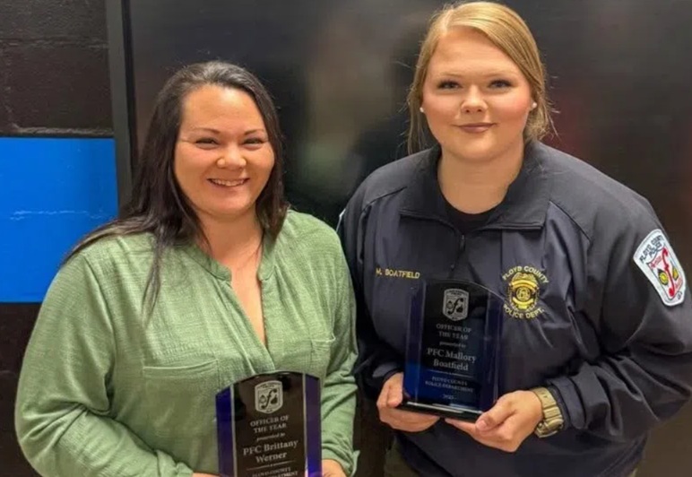 Floyd County Commission Honors Police Officers of the Year and Quarter