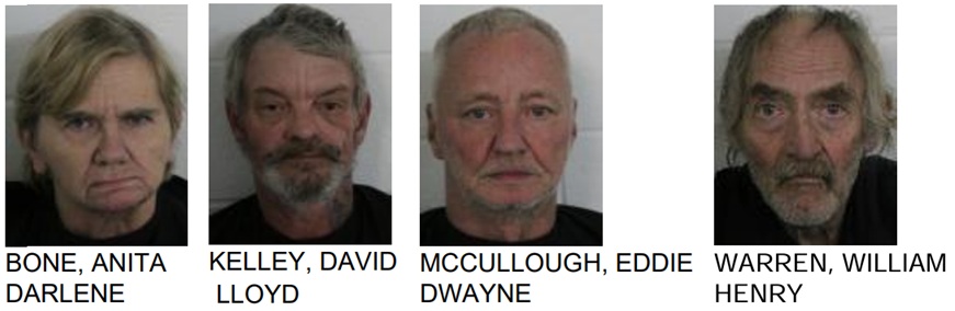 Four Arrested on Felony Drug Charges After Search of Wax Road Home