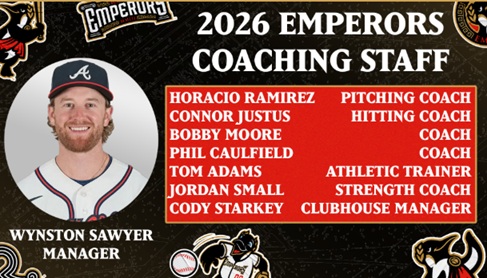 Emperors Announce Wynston Sawyer as Manager, Retain Majority of Staff