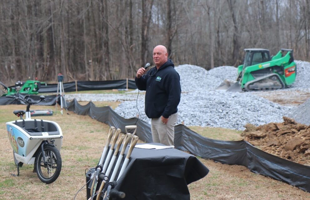 Groundbreaking held for pump track at Ridgeferry Park
