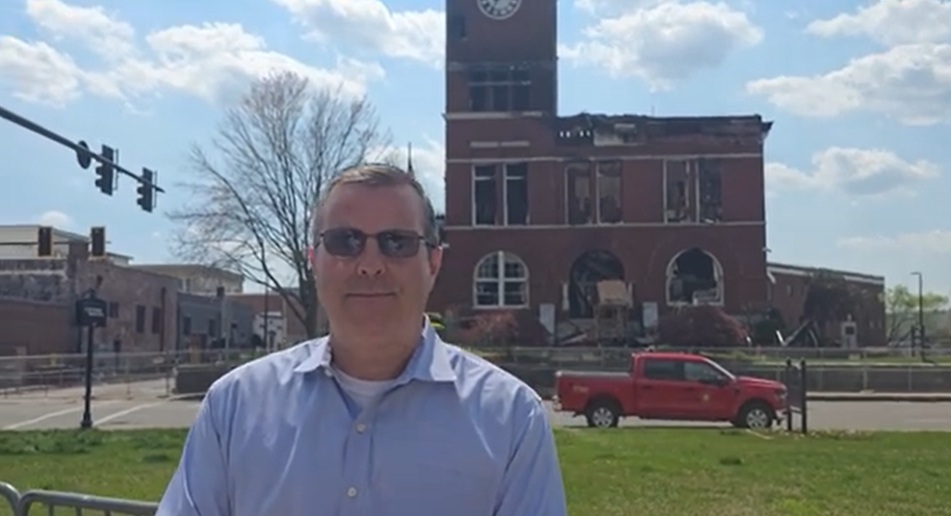 VIDEO: Inside the Damage: Video Shows Aftermath of Floyd County Courthouse Fire