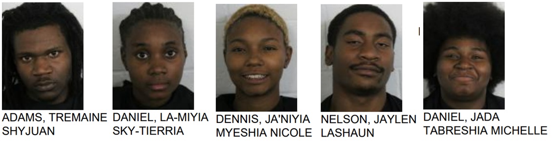 Five Arrested by Rome Floyd Metro Drug Task During Bust on Whitehead Street