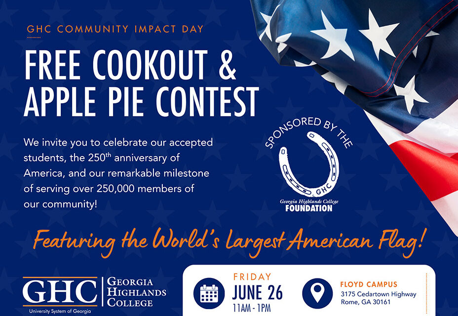 Georgia Highlands College to Celebrate Community Impact, Student Success, and America’s 250th Birthday with Community Event