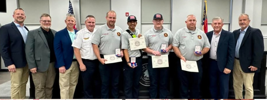 Gordon County Firefighters Awarded Medal of Valor for Rescuing Woman ...