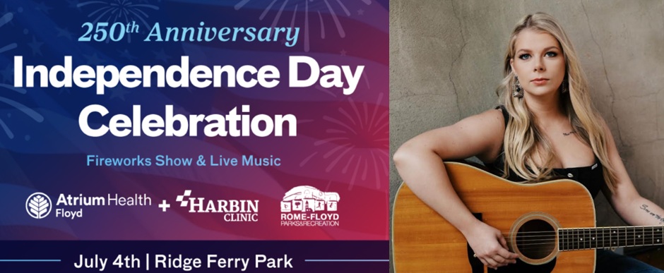 Rome to Celebrate America’s 250th Birthday with Independence Day Extravaganza at Ridge Ferry Park