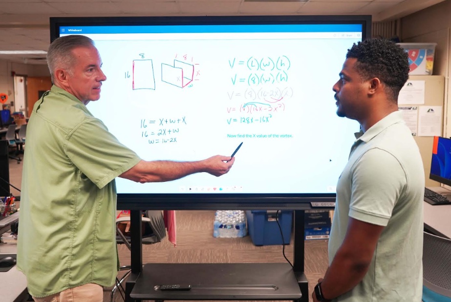 GNTC receives interactive whiteboard donation for student tutoring sessions